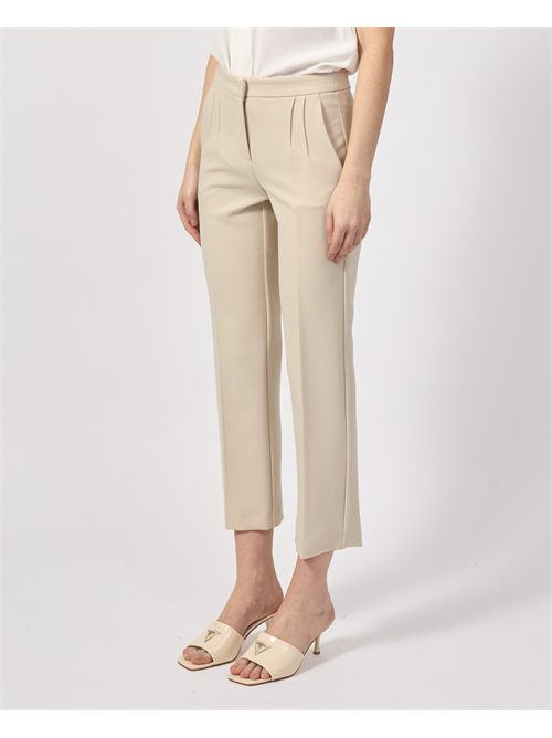 Patrizia Pepe trousers in straight cut fabric PATRIZIA PEPE | 8P0700-A533B814